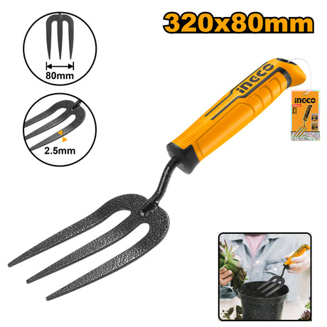 INGCO HFTF38 carbon steel gardening fork