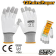 INGCO PU gloves XL with cotton lining for hand protection