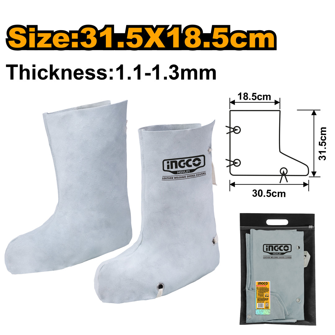 INGCO Leather Welding Shoes Covers – Protective Gear
