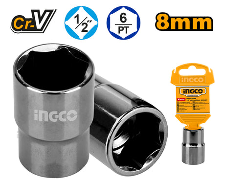 INGCO 1/2" Hexagonal Socket – CR-V Quality Socket Wrench