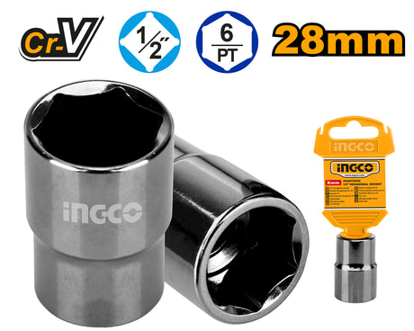 INGCO 1/2" Hexagonal Socket CR-V – HHAST12281