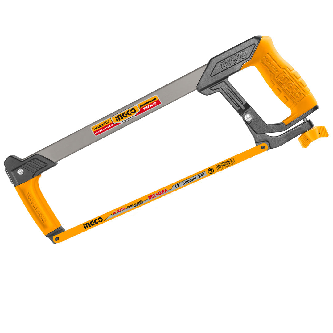 Ingco 12-inch industrial hacksaw frame adjustable 300mm
