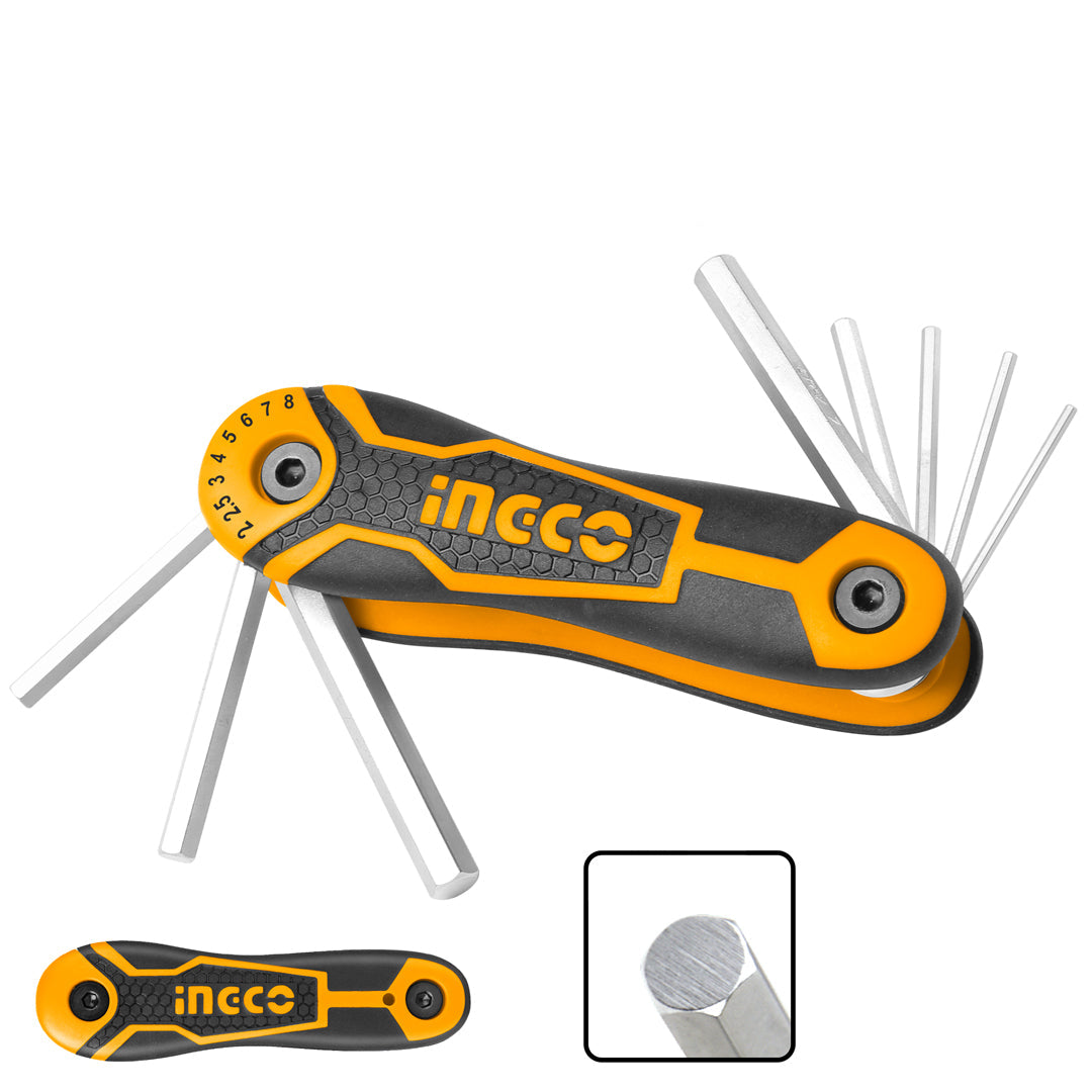 INGCO HHK14081 8-in-1 portable pocket hex key
