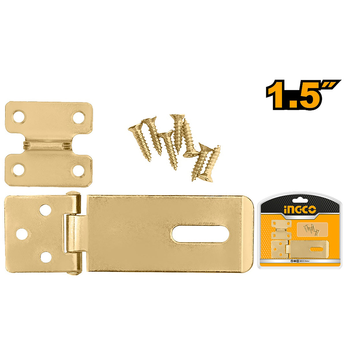 Hasps and Staple Size 1.5" Thickness: 20mm * 1.1mm HHS1015 ING-AC