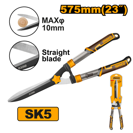 INGCO 22-Inch Hedge Shear Grass Cutter Carbon Steel