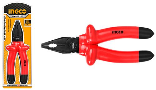 INGCO Insulated Combination Pliers 8" (200mm) 1000V – Industrial Hand Tool