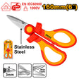 INGCO 1000V insulated scissors with stainless steel blade 160mm