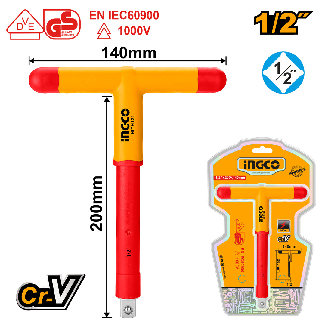 INGCO Insulated T-Handle Wrench 1000V