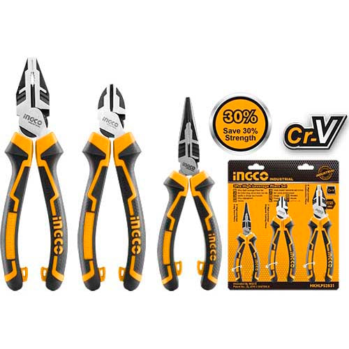 INGCO HKHLPS2831 3pcs high leverage pliers set industrial