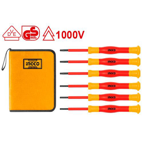 INGCO HKIPSD0601 6pcs insulated precision screwdriver set