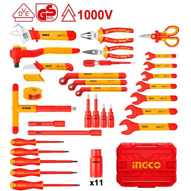 INGCO HKITH4101 41pcs insulated hand tools set 1000V