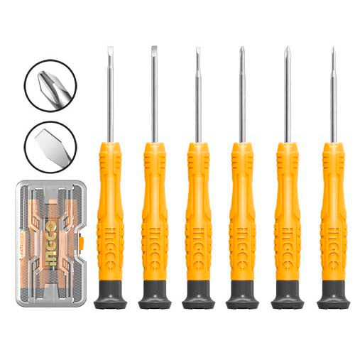 INGCO HKSD0618 6pcs precision screwdriver set