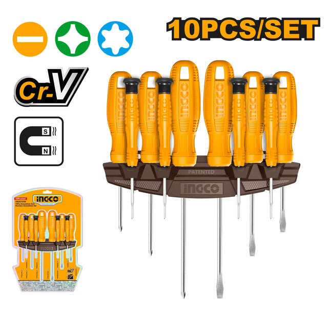 INGCO 10PCS Screwdriver & Precision Set