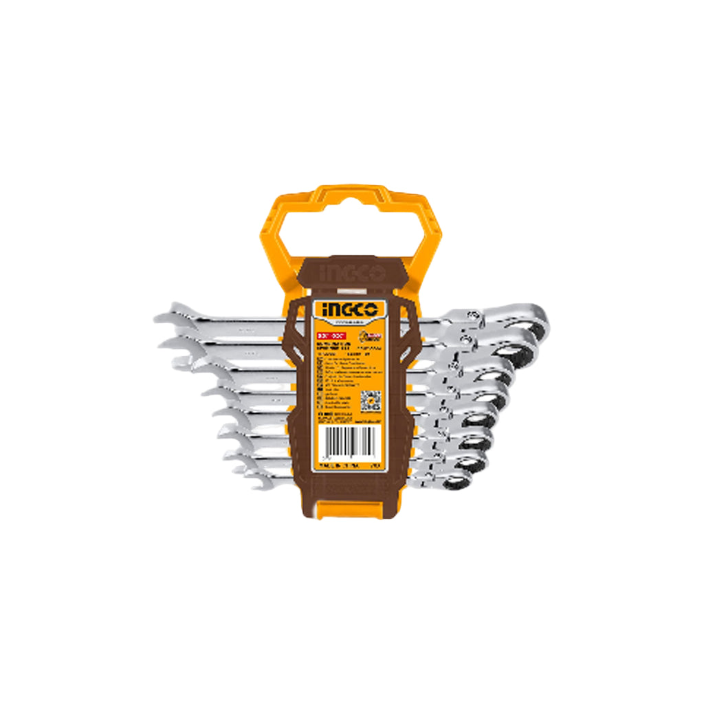 Set of 16 PCS Ring Ratchet Spanner Set HKSPAR2016 ING-HT