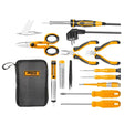 INGCO HKTTS0131 13pcs telecom tool set with pliers, scissors, soldering iron