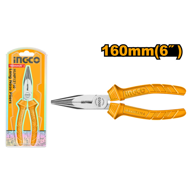 INGCO HLNP12160 long nose pliers heavy duty 6 inches 160mm