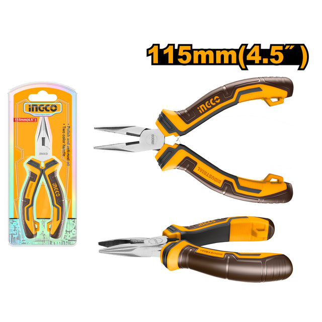 Ingco mini long nose pliers 4.5 inches (115mm), small precision pliers
