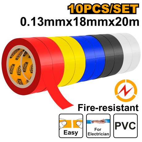 INGCO PVC Electrical Insulating Tape Single Roll
