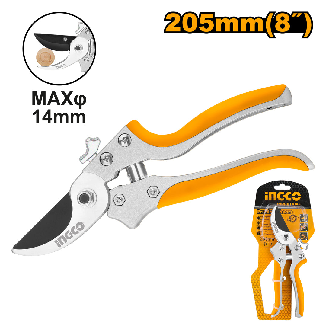 INGCO HPS0308 pruning shears garden scissors 8 inch (205mm)