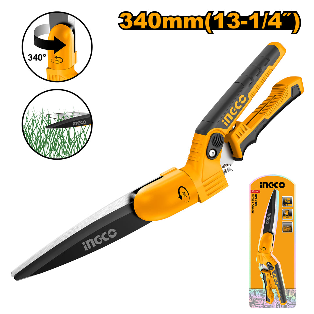 INGCO HPS3401 garden scissors shear grass cutter trimmer 340mm