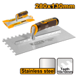 INGCO Plastering Trowel with Teeth Stainless Steel