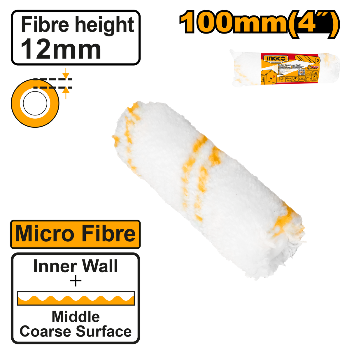 Roller Cover for cylinder paint brush(Inner Wall) HRC3610016 ING-CT