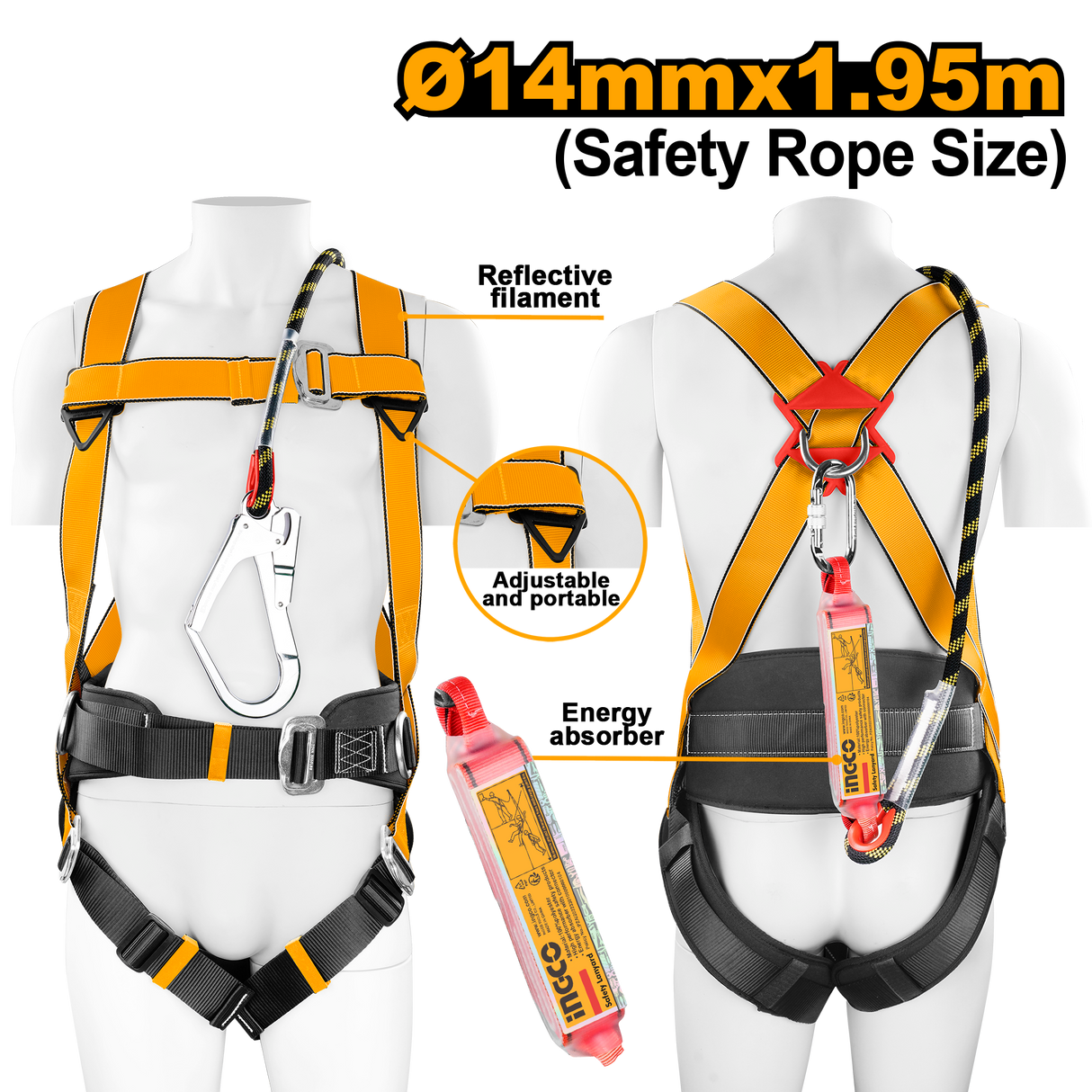 INGCO High Strength Safety Harness