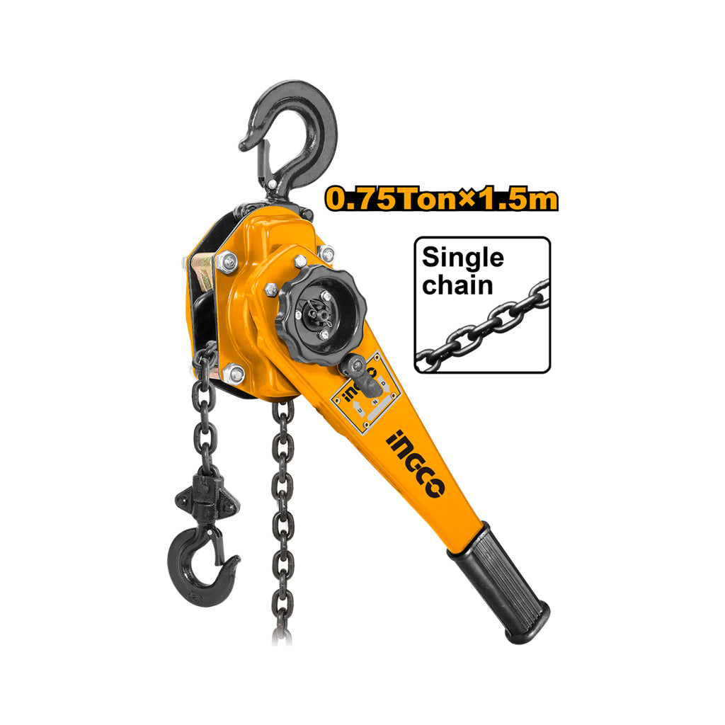 INGCO HSLB0075 Lever Block Heavy Duty Lifting Tool