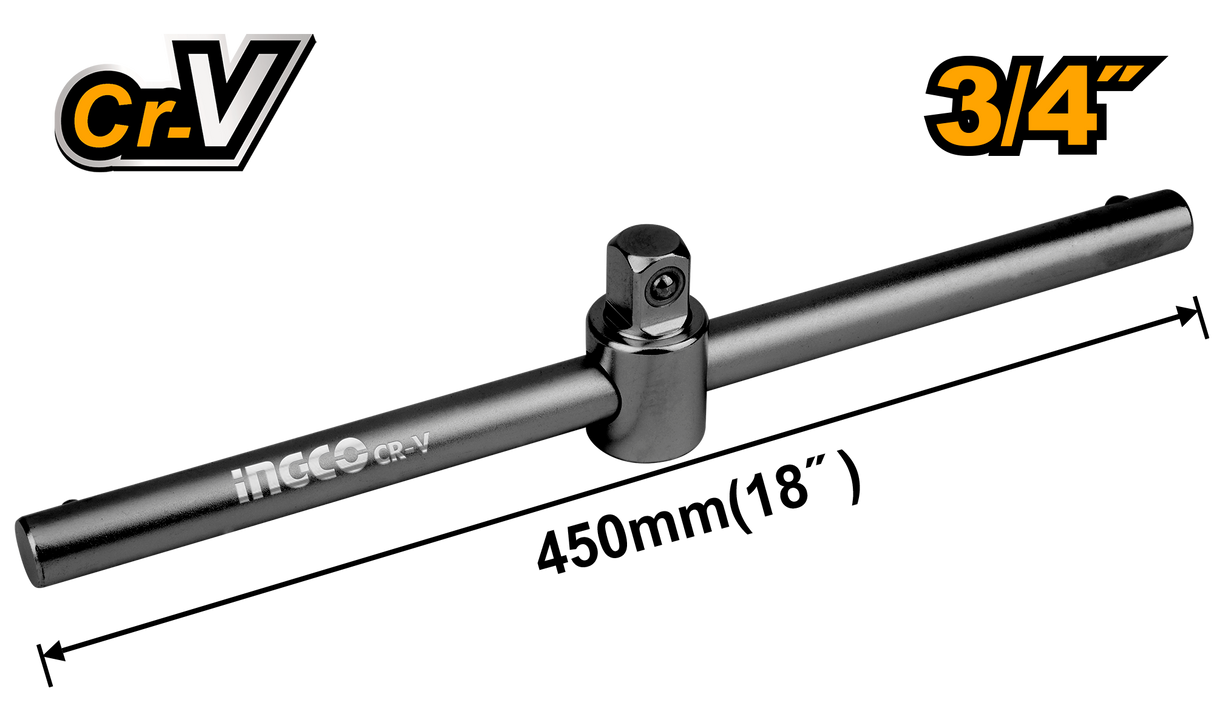 INGCO 18-inch (450mm) CR-V sliding T-bar handle