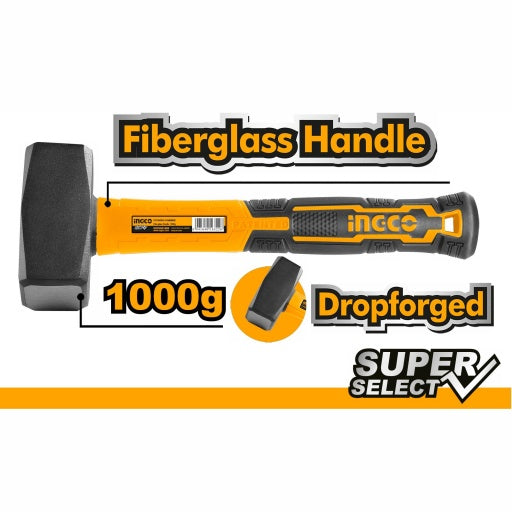 Ingco machinist hammer 1000g carbon steel tool