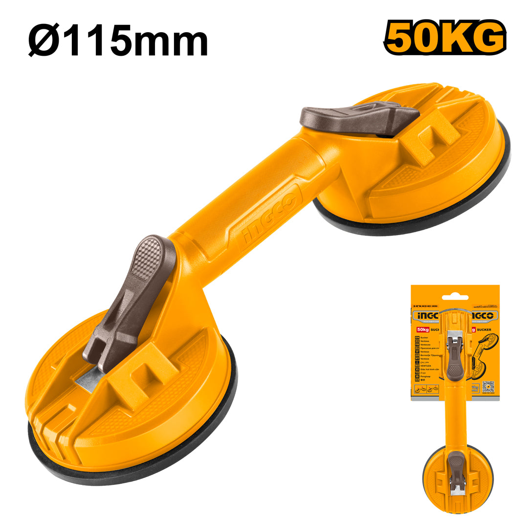 INGCO HSU025001 glass sucker suction 115mm max 50kg