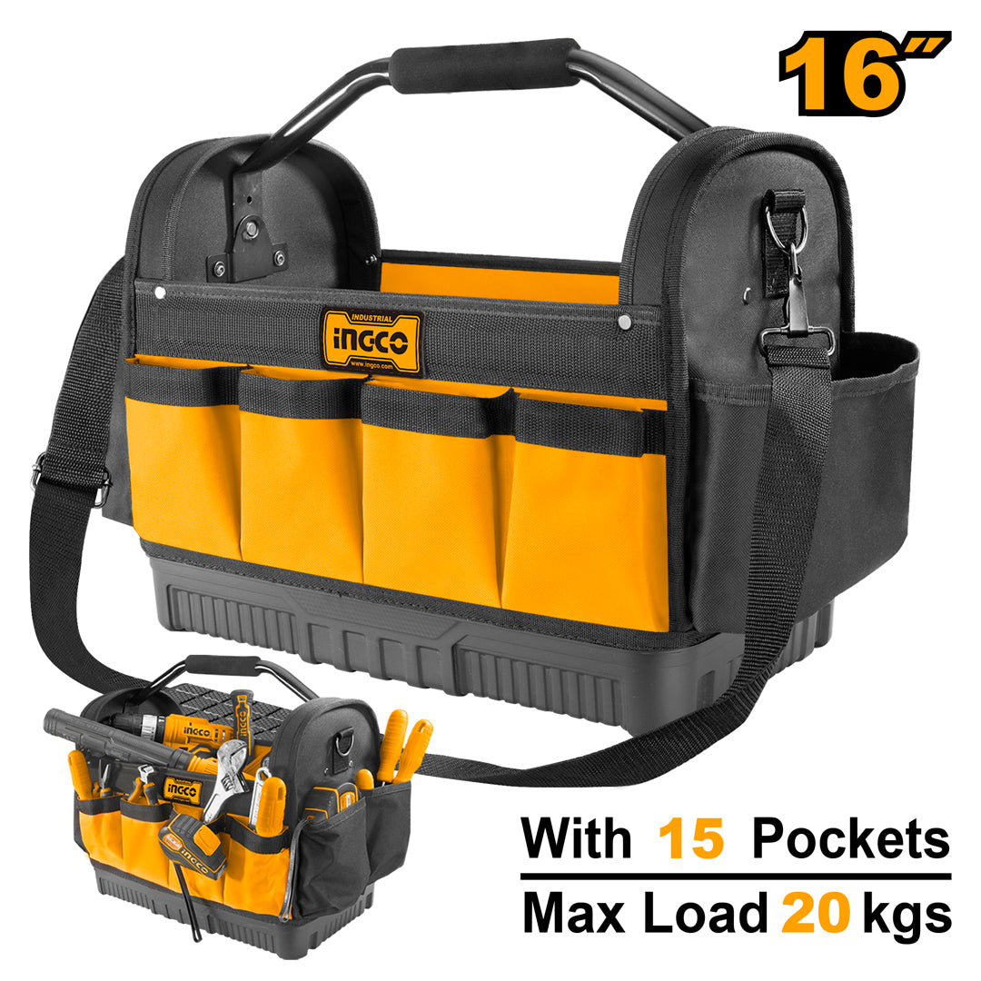 Ingco 16 Inches Tool Bag Baggage Storage Box Polyester HTBGL02 INGCO