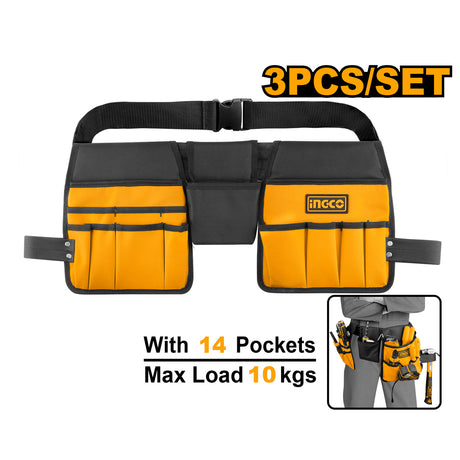 Ingco waist tool bag belt multipurpose DIY carpentry