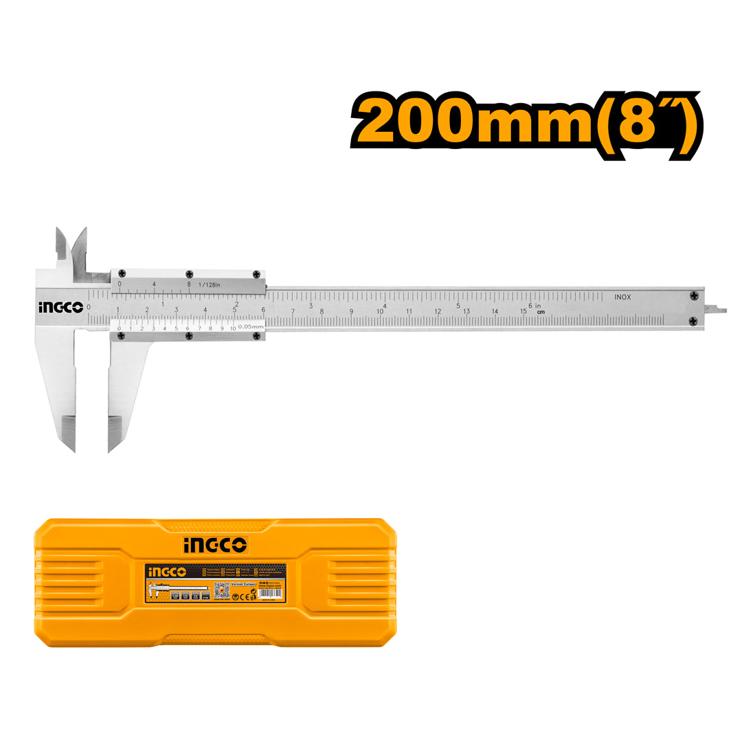 INGCO Vernier Caliper 200mm – Precision Measuring Tool