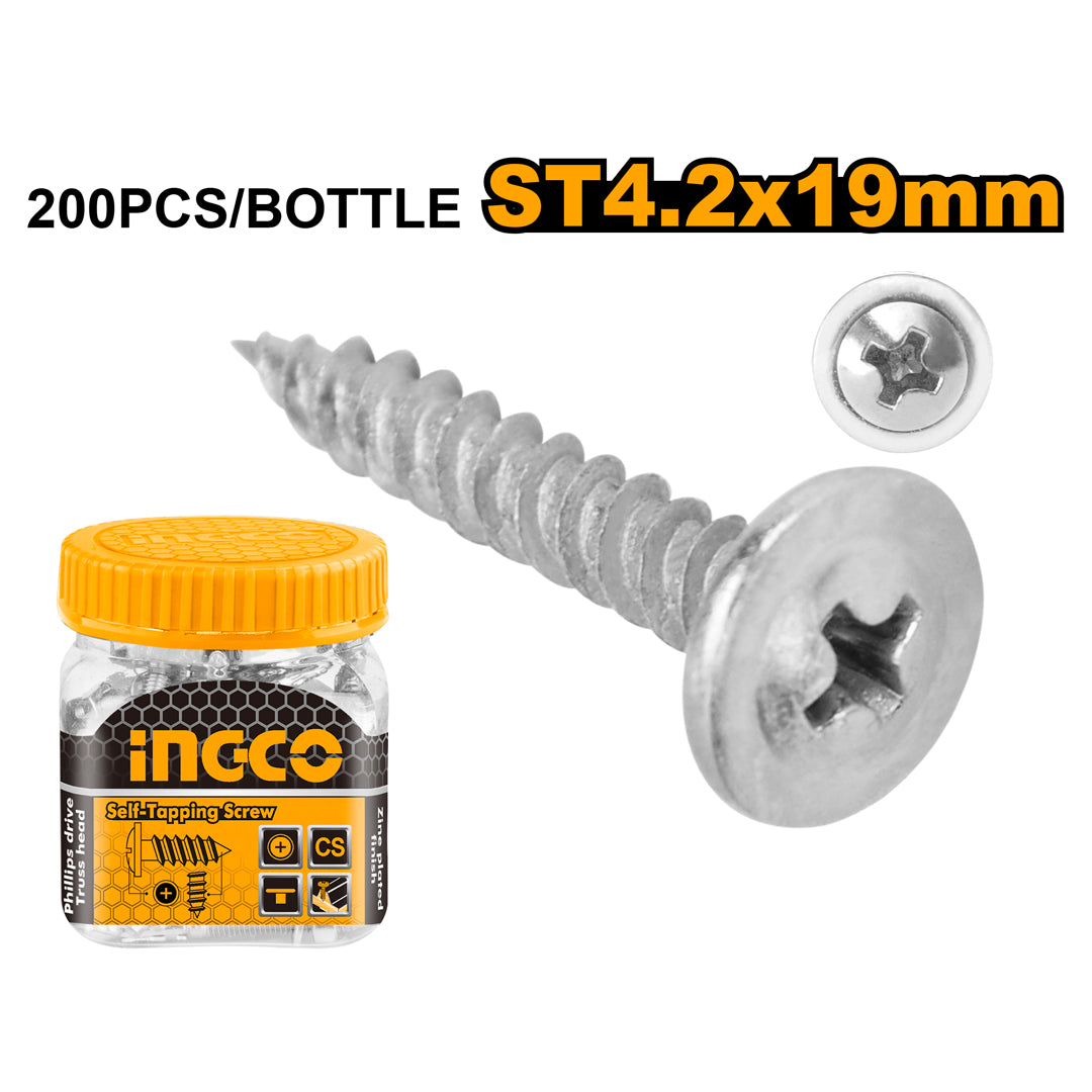 INGCO self-tapping metal screw for fastening and construction use