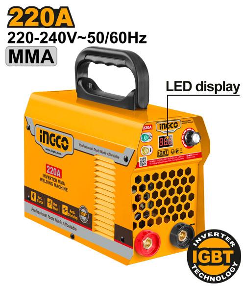 INGCO Portable Welding Machine Inverter IGBT ARC MMA ING-SS