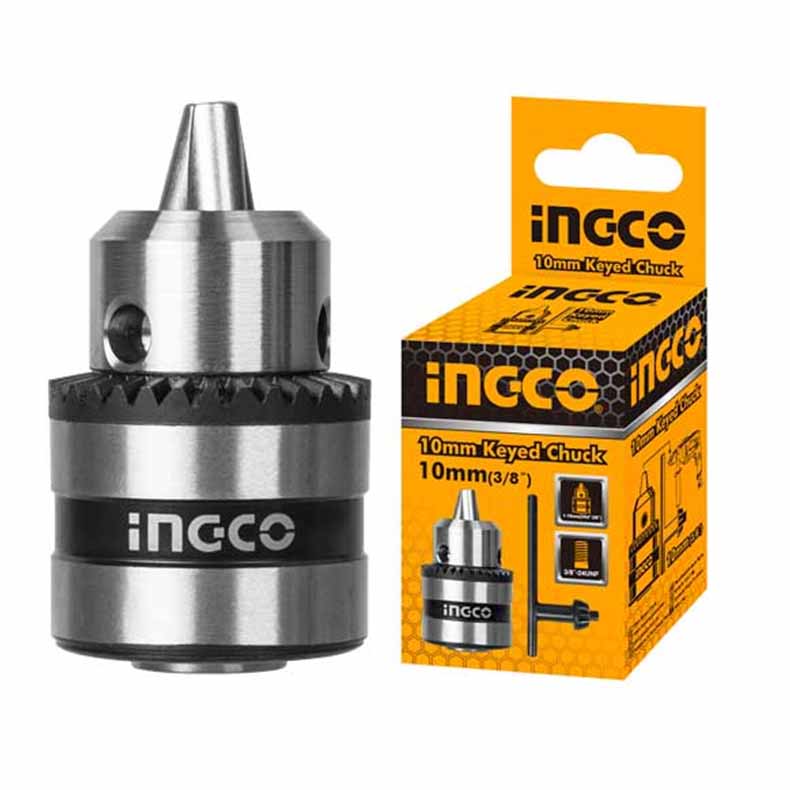 INGCO KC1001 10mm drill key chuck with hex shank adaptor