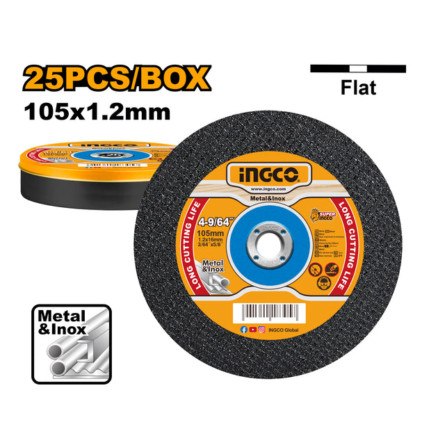 INGCO Super Thin Abrasive Cutting Disc 4” (25PCS)