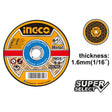 INGCO 7-inch abrasive metal cutting disc for grinders