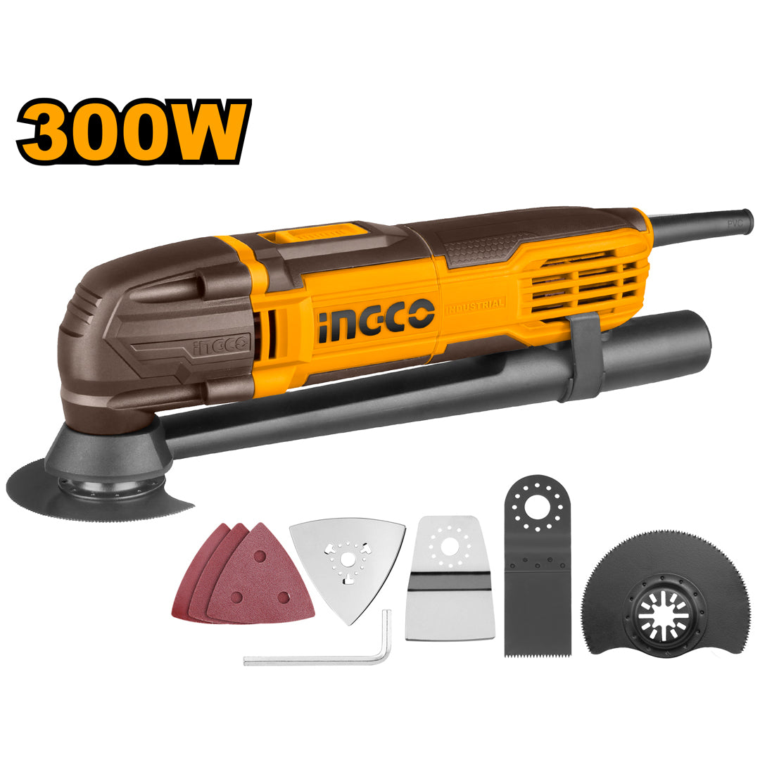 INGCO Multi-Function Oscillating Saw – 300W Electric Trimmer