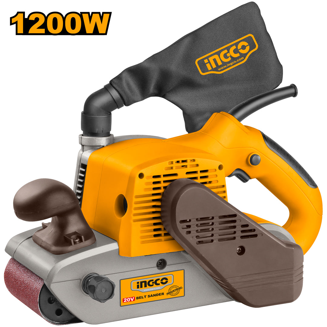 INGCO PBS12001 1200W belt sander with free soldering iron