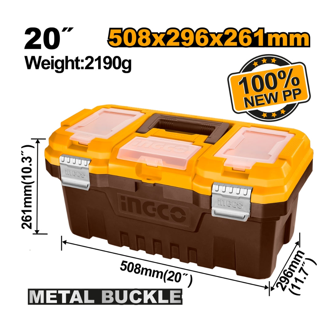20 inches Plastic Tool Box Storage Organizer Case PBX2001 / PBX2002 ING-TS