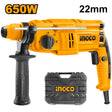 Ingco rotary drill hammer 650W with SDS plus chuck system