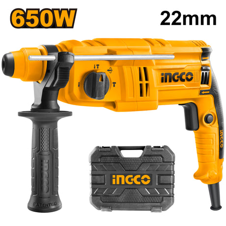 Ingco rotary drill hammer 650W with SDS plus chuck system