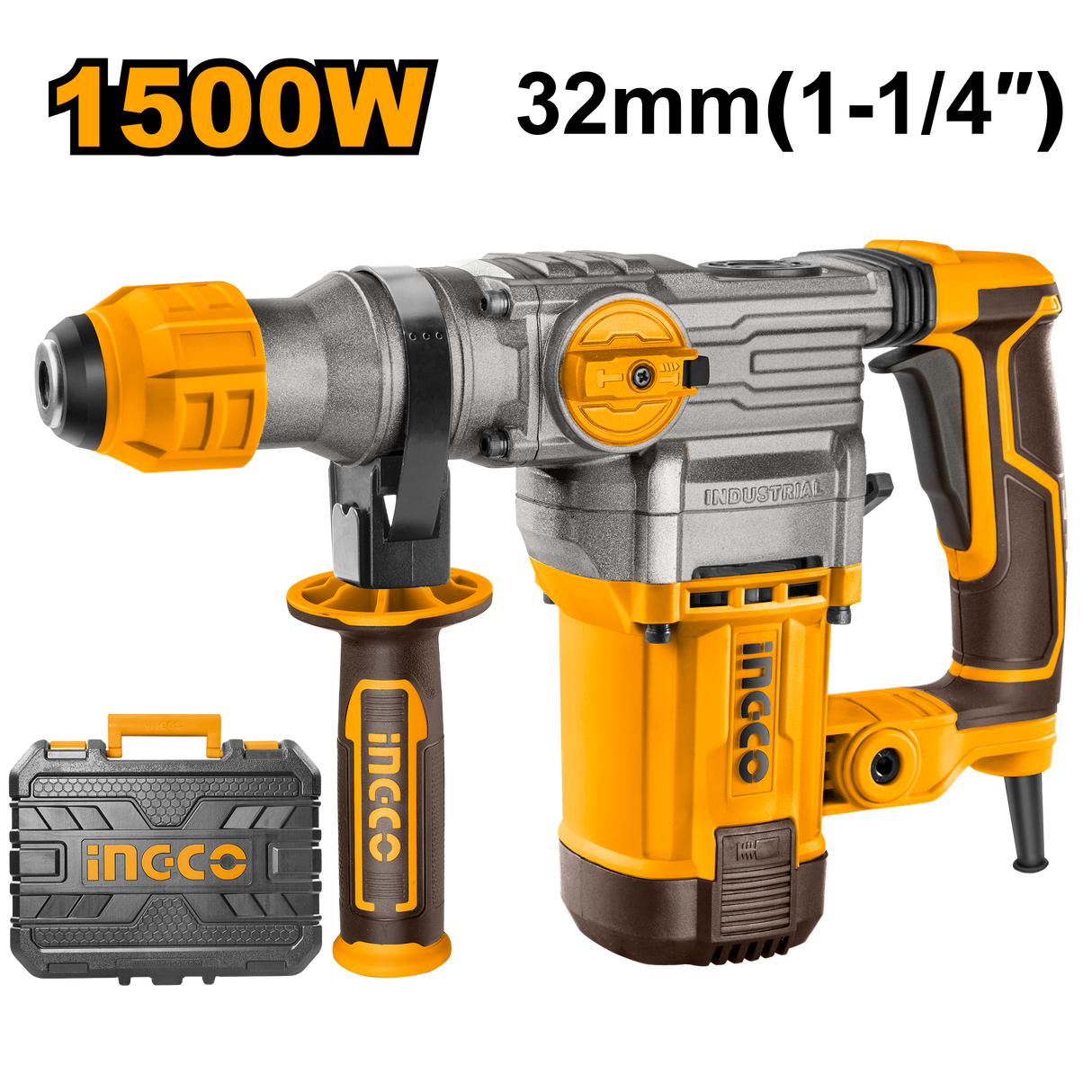 Rotary Hammer Drill Chisel Concrete Metal & Wood Work for Home & Industrial ING-PT