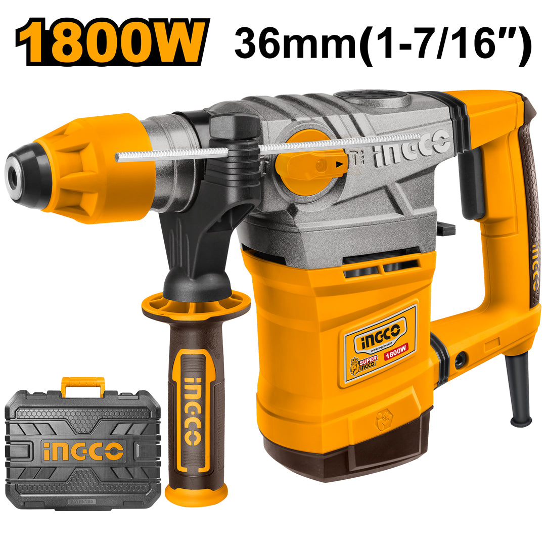 INGCO RH18008 rotary hammer 1800W with free 28-in-1 screwdriver set