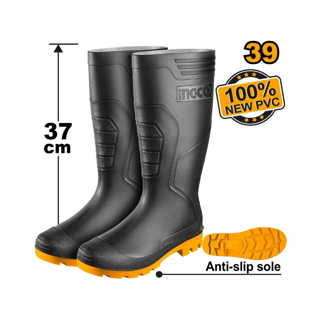 Rain Boots 100% Waterproof Virgin PVC / Nitrile with Alkali Resistance ING-HT