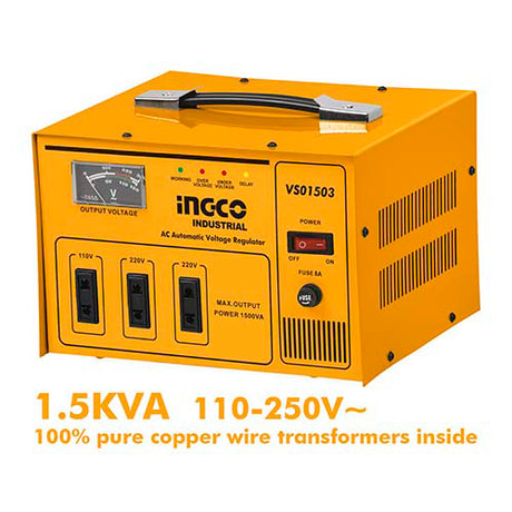 Ingco AC automatic voltage regulator for stable power supply