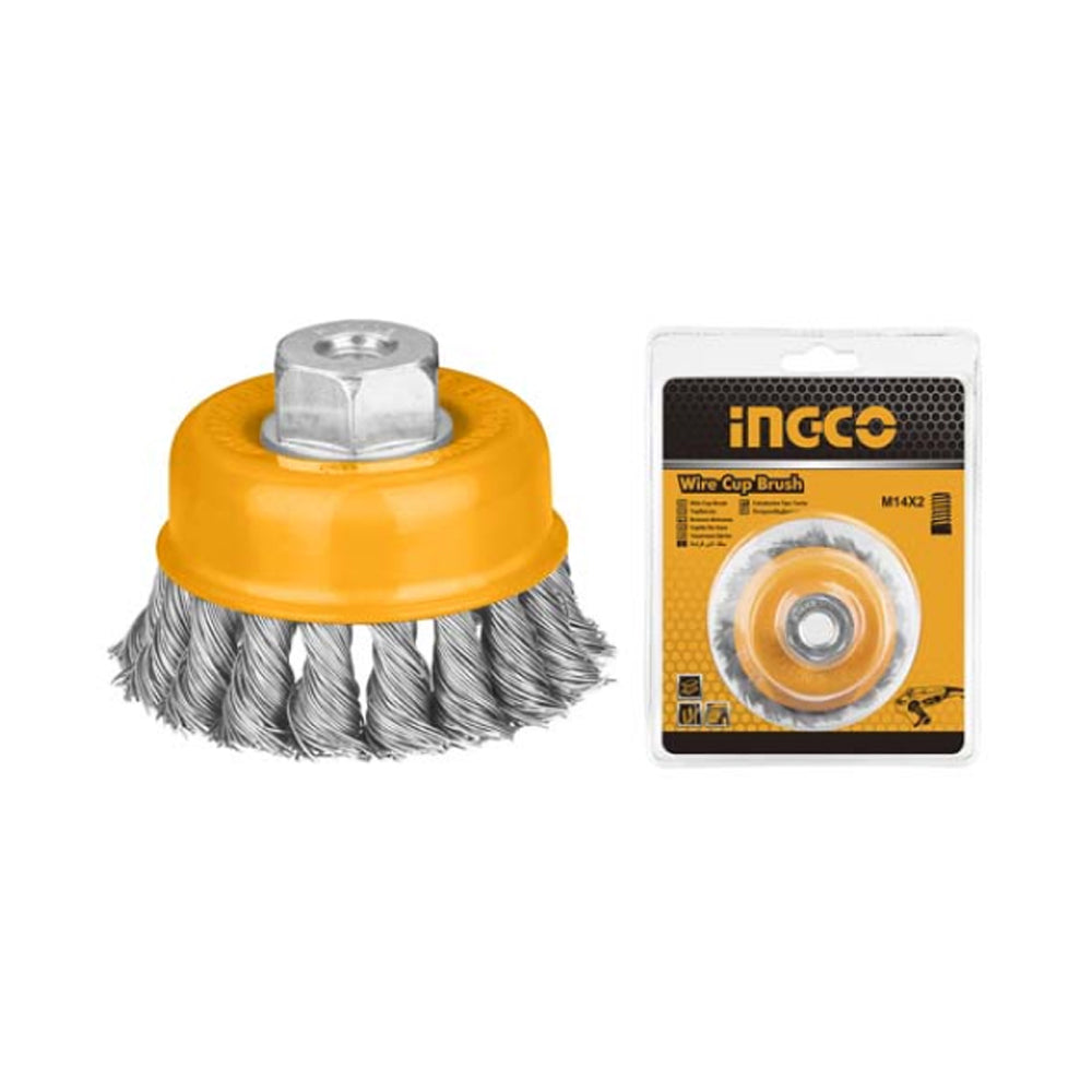 Ingco wire brush heavy-duty cleaning and rust removal tool