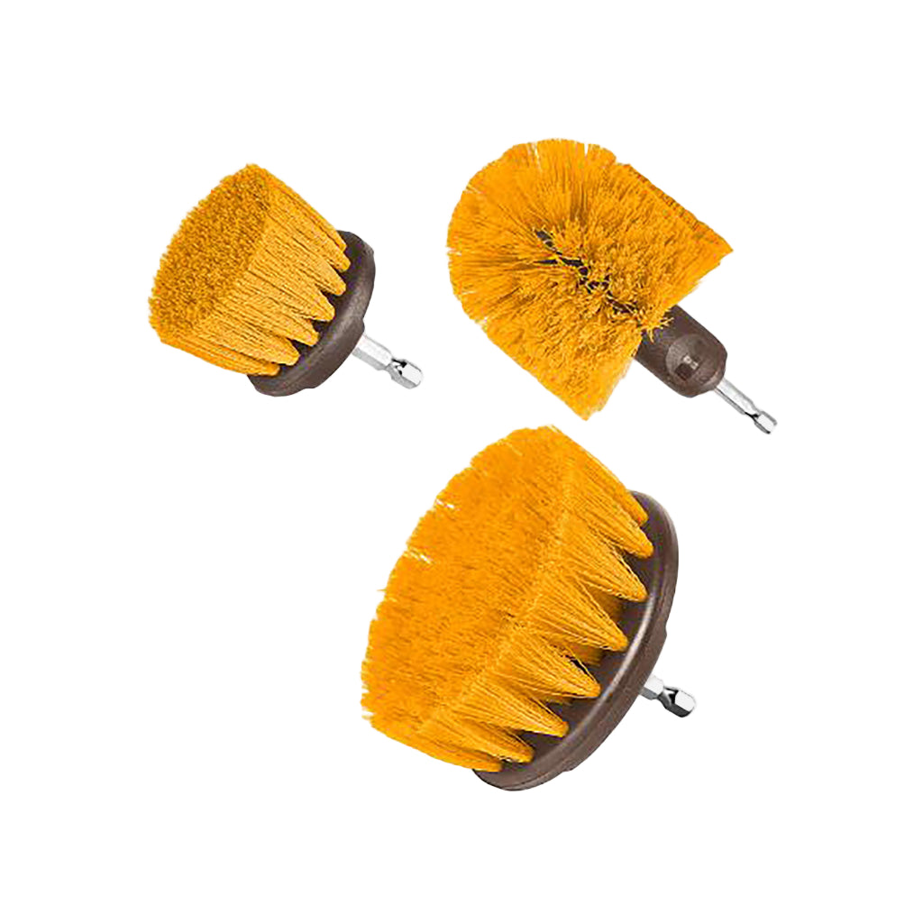 set of 3 pieces medium bristle brush cleaning set wcbm0301  ING-CT